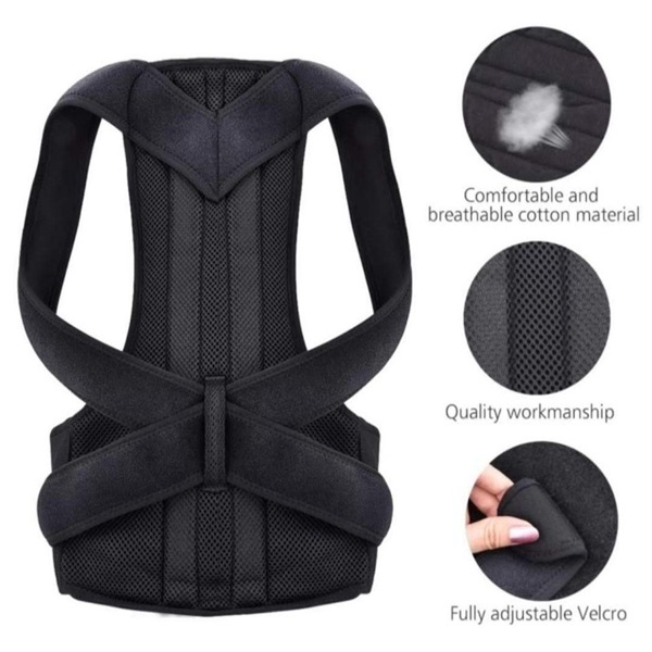 Back Support Belt with Fully Adjustable Straps Relief Lower & Upper Back Pain