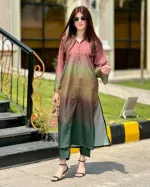 Women's Cotton Silk Digital Print Two Piece, 4 Colours