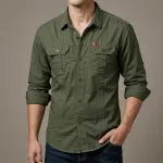Full sleeves double pocket panel Shirt