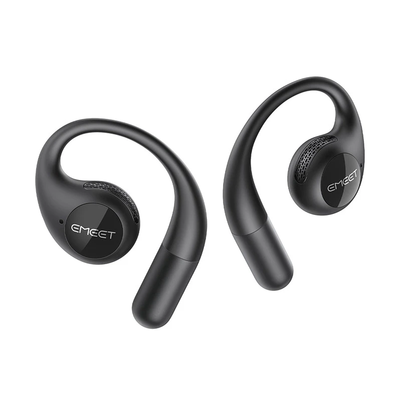 EMEET AirFlow Black Open-Ear Zoom Certified Earbuds