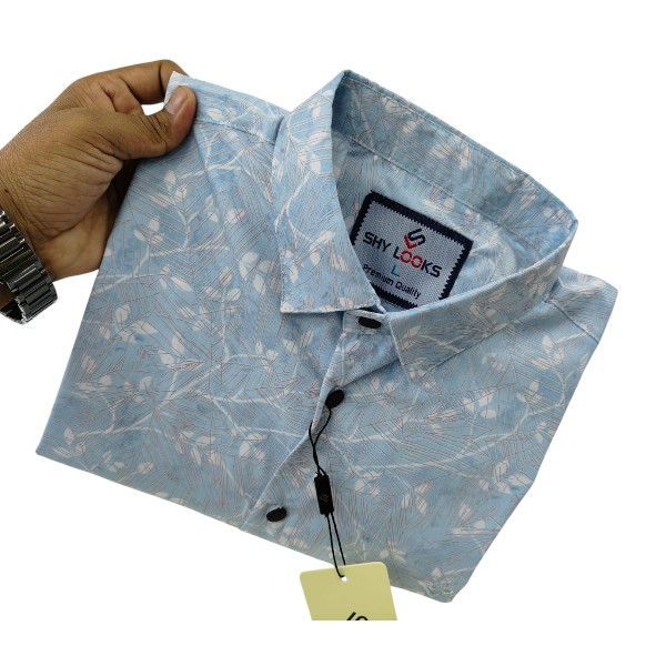 Cotton Full Sleeve Printed Shirt For Men