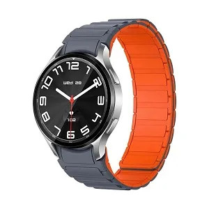 Colmi i28 Ultra Silver Amoled Bluetooth Calling Smart Watch with Magnetic Strap