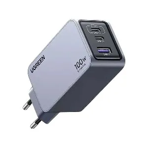 Ugreen Nexode Pro X757 100W GaN USB & Dual USB-C PD Gray Charger (EU)