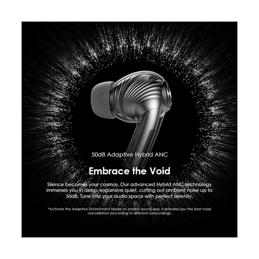 Oraimo SpaceBuds Pro ANC Space Grey TWS Bluetooth Earbuds