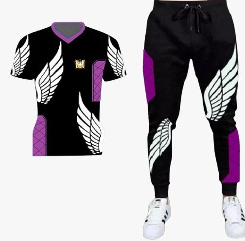 Men's Mesh T-Shirt and Full Pant Set in 6 Colours, Sizes M to XL