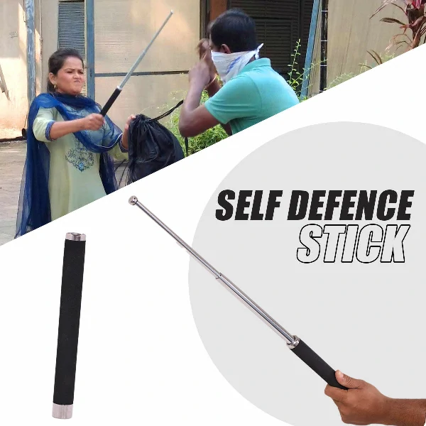 Metal Extendable Self-Defense Stick with Bag