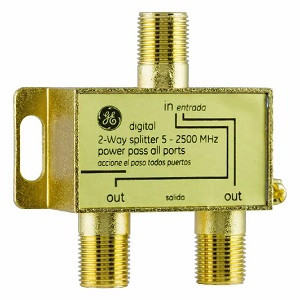 GE Digital 2-Way Coaxial Cable Splitter