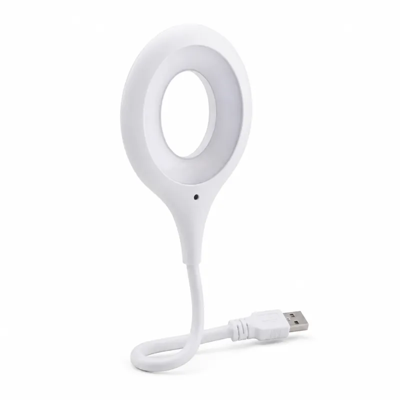 "USB Smart Voice Control LED Light - Offline Voice Activated, 360° Flexible Plug & Play Reading Lamp for Laptop, Power Bank & Bedside (No WiFi Needed)"