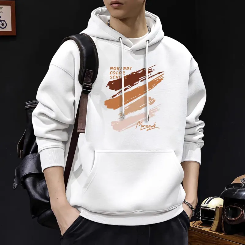 Men's Full Sleeve Cotton Winter Hoodie, 320 GSM, 6 Colours