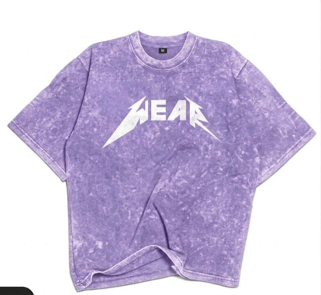Men's Acid Wash Oversized Drop Shoulder T-Shirt, 250 GSM Pure Cotton