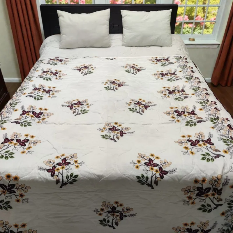 AC Katha with 2 Ounce Feather Touch Fibre Inner, Cotton Twill