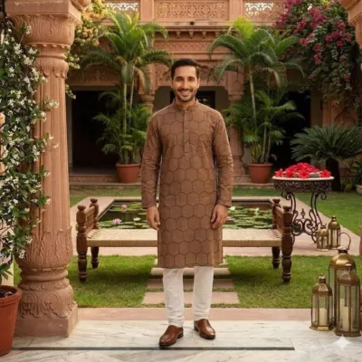 Men's Soft Micro Fabric Panjabi, Panjabi Only, M to XXL