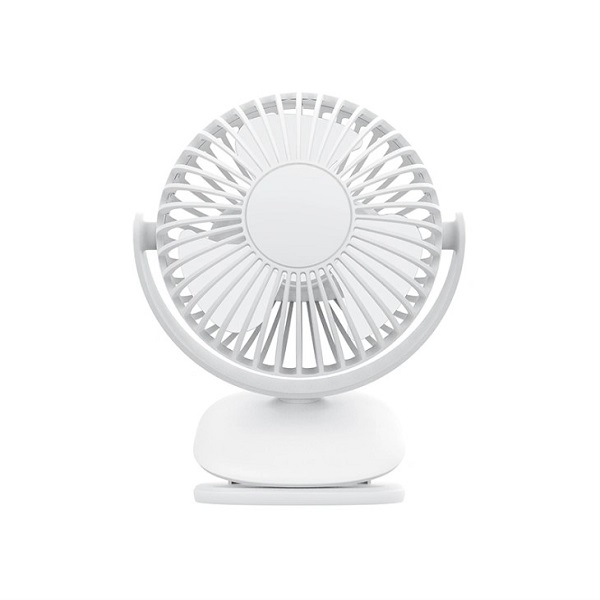 NEW!! mini Clip Fan 360 Degree Rotation Rechargeable Fan (WiWu FS03)- White Color