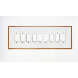 9 Hole Fiber Switch Board White