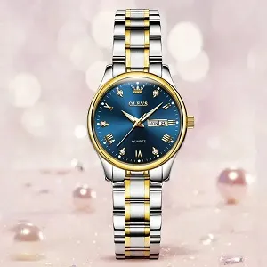 Olevs 5563 Luxury Fashion Round Quartz Women's Watch