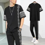 Oversized Mesh Jersey T-Shirt and Trouser Combo for Men, 3 Colours