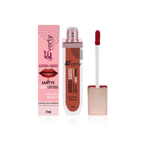 Everly Beauties Aurora Matte Liquid Lipstick - Red Carpet (China)