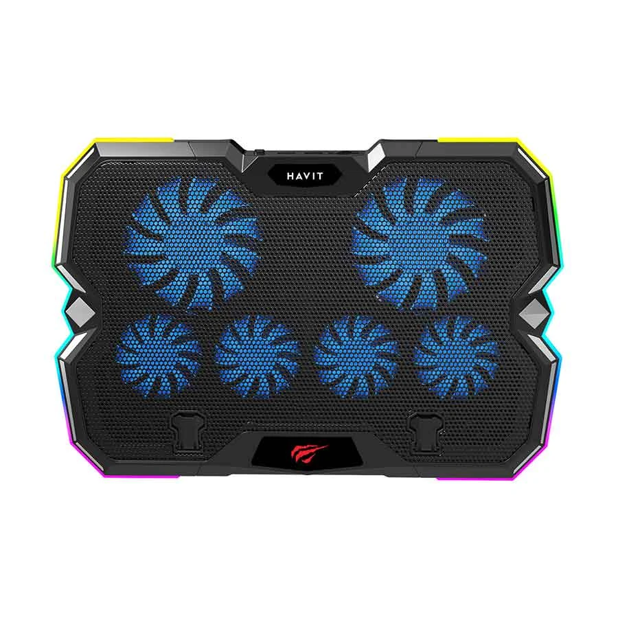 Havit Gamenote F2068 RGB Laptop Cooler With Mobile Holder (6 Fan)