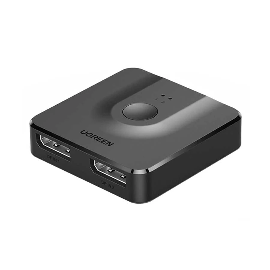 UGREEN CM430 60622 DisplayPort 2 In 1 Out Switch, 4K, Black