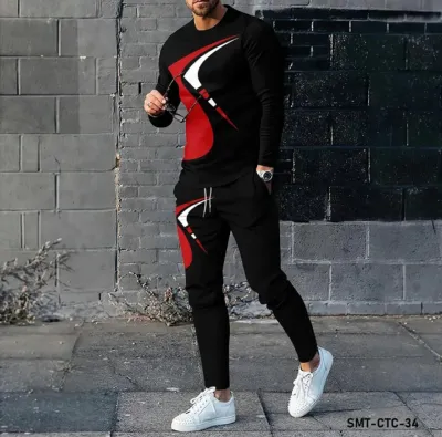 Men's Full Sleeve Mesh Jersey T-Shirt and Trouser Combo, 150 GSM