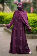 Afran Fabric Stone Work Borka, Hijab Not Included