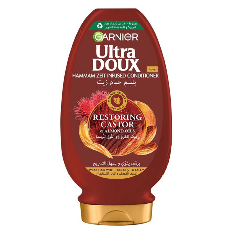 Garnier Ultra Doux Restoring Castor & Almond Oils Conditioner 360ml (Egypt)