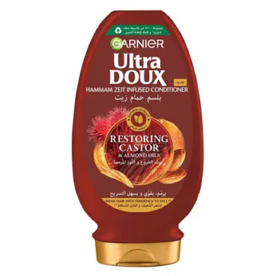 Garnier Ultra Doux Restoring Castor & Almond Oils Conditioner 360ml (Egypt)