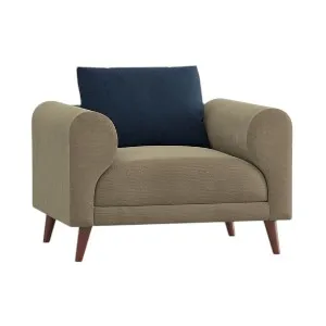 Regal WOODEN SINGLE SOFA- TOKYO SSC-368-3-1-20 (Fabric- 2161+2166)
