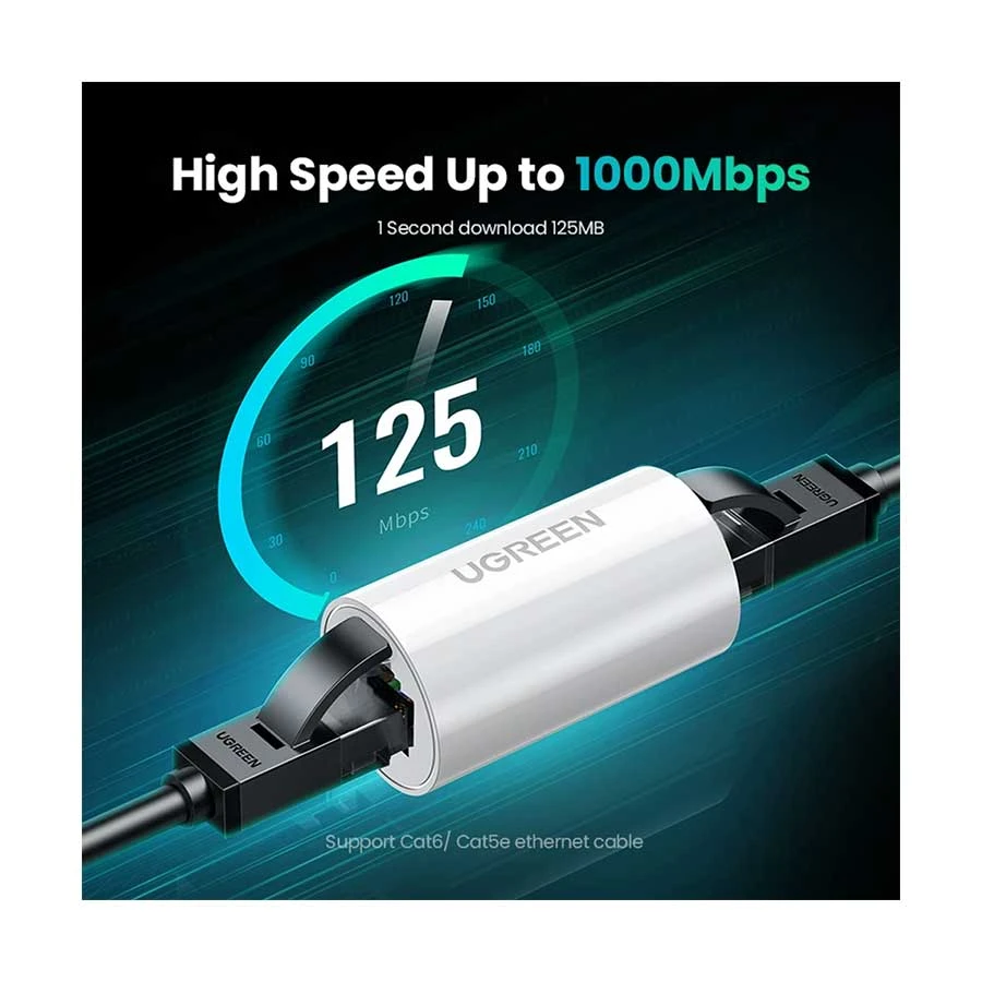 UGREEN NW116 (20391) Anti-Thunder RJ45 Female to Female Connector
