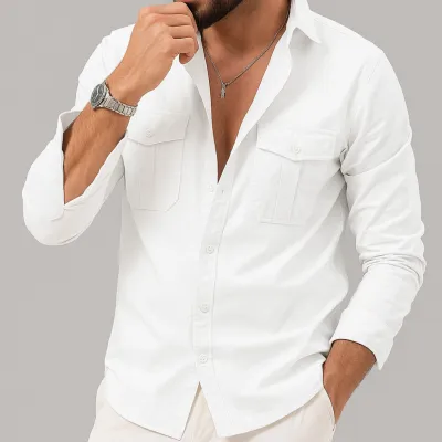 Full sleeves double pocket Shirt