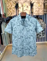 Men's Pure Cotton Half Sleeve Print Shirt with One Pocket