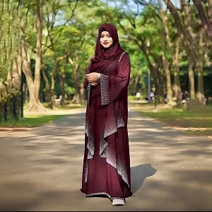 Stone Borka with Hijab