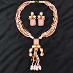 Premium Turkish Crystal and Pearl Necklace Set