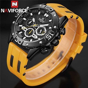 Naviforce NF8019 Silicone Strap Wrist Watch