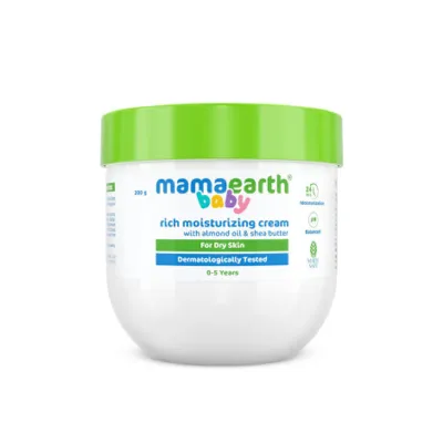 Mamaearth Baby Rich Moisturizing Cream for Dry Skin 200g (India)