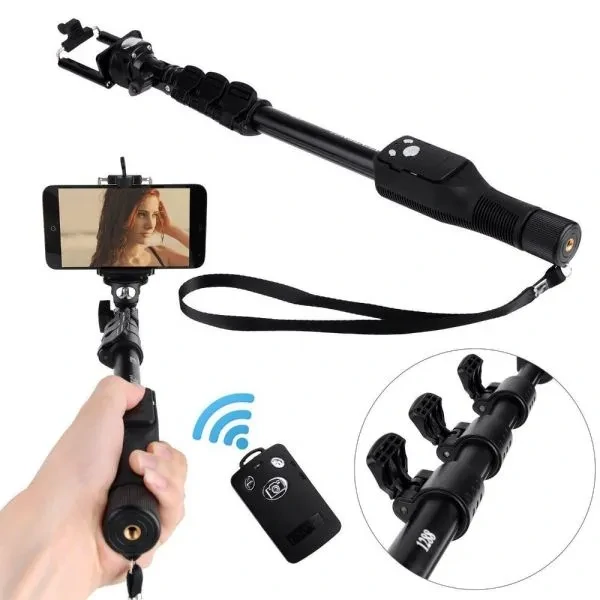 Yunteng YT-1288 Extendable Selfie Stick Handheld Monopod Tripod With Shutter Release