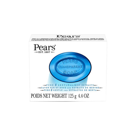 Pears Transparent Soap Pure and Gentle with Mint Extracts 125g (India)
