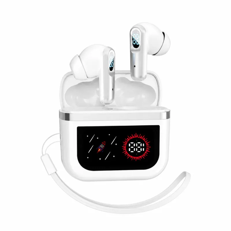 J61 True Wireless Earbuds – Low Latency Gaming TWS with Digital LED Battery Display, Smart Touch Control, Binaural HD Calling & Lanyard Case