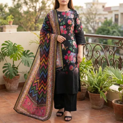 ANAYA HOOR Rigging Digital printed cotton  3 Piece