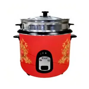 Kiam 2.8 liter SS+Non-Stick Double Pot Rice Cooker
