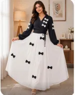 Jafran Fabric Tops and Skirt Set with 100 Inch Flare Skirt
