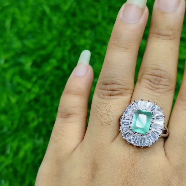 Imperial Violet Crystal Statement Ring