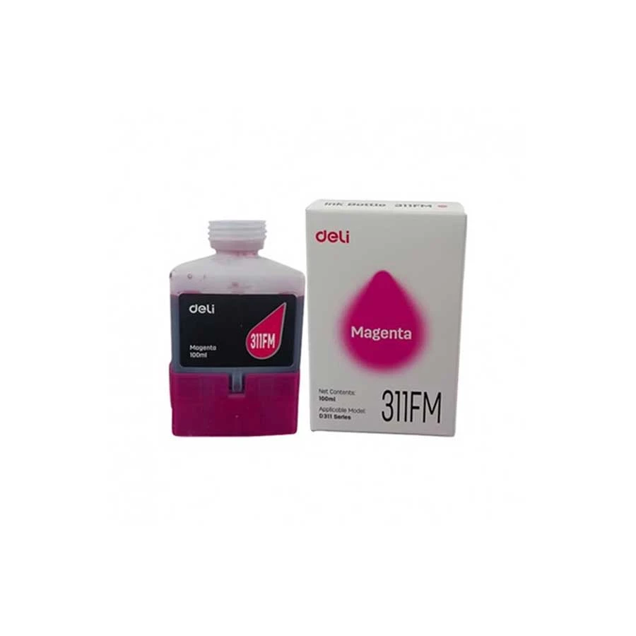 Deli 100 ml Magenta Ink Bottle for D311NW Printer