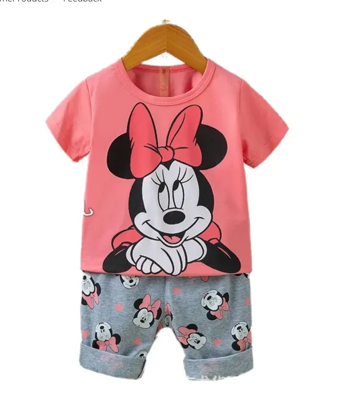 Baby Pure Cotton T-Shirt and Pant Combo Set, 6M to 18-24M