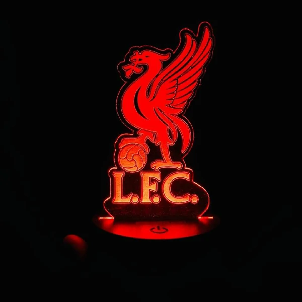 GearUP Acrylic Multicolor Night Lamp (Liverpool F.C.) Black