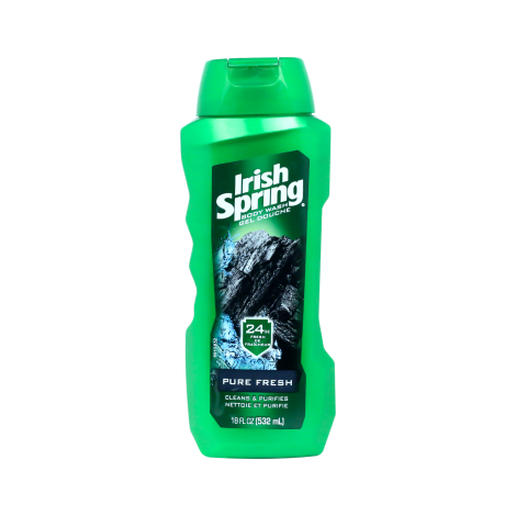 Irish Spring Pure Fresh With Charcoal Body Wash 532ml (USA)