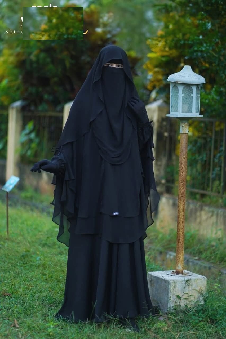 Asia Borka Full Set with Hijab and Niqab, 2 Colours