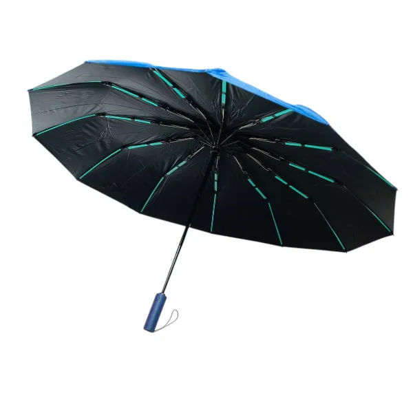Premium 12-Ribs Automatic Dual-Person Umbrella with Fiber Handle