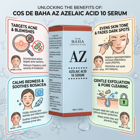 Cos De BAHA Azelaic Acid 10 Serum (AZ) 30ml (Korea)