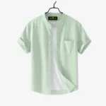 Fashionable half-sleeve shirt for men (Mint)